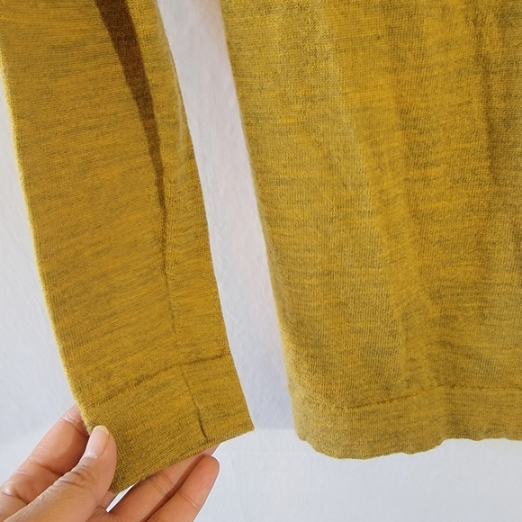 EILEEN FISHER  Women's Mustard 100% Wool Sweater Top Sz XXS Quite Luxury Soft - Picture 6 of 12